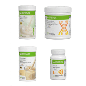 HERBALIFE SHAKEMATE,PP-200GM,F1-VANILLA AND PEACH (PACK OF 4)